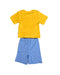 A Yellow Pyjama Sets from Jojo Maman Bébé in size 12-18M for boy. (Back View)
