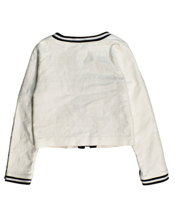 A White Lightweight Jackets from Karl Lagerfeld in size 8Y for girl. (Back View)