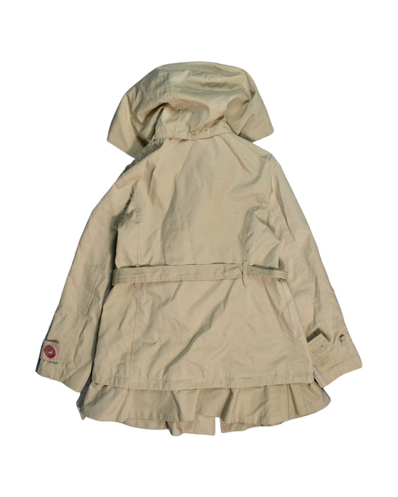 A Beige Coats from Michael Kors in size 6T for girl. (Back View)