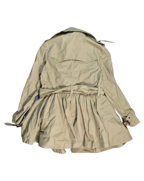 A Beige Coats from Polo Ralph Lauren in size 7Y for girl. (Back View)