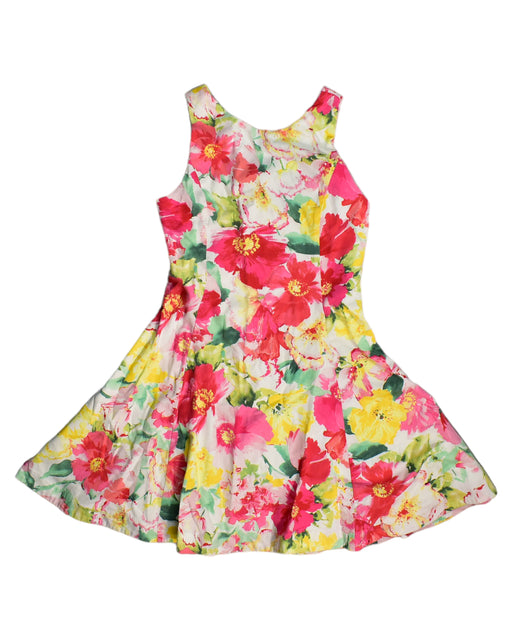 A Multicolour Sleeveless Dresses from Polo Ralph Lauren in size 7Y for girl. (Front View)
