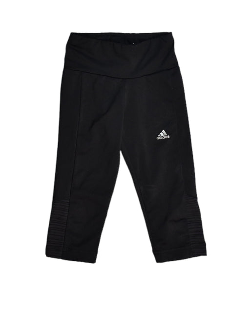 A Black Tights from Adidas in size 6T for girl. (Front View)