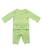 A Green Pants Sets from Monica + Andy in size 0-3M for neutral. (Back View)