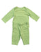 A Green Pants Sets from Monica + Andy in size 0-3M for neutral. (Front View)