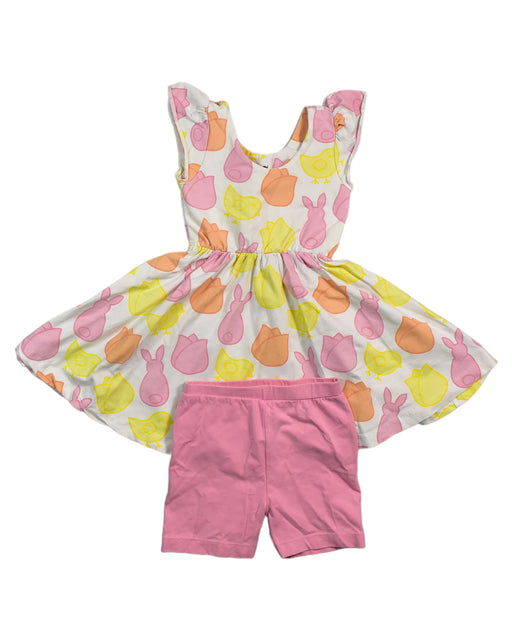 A Pink Dress Sets from Monica + Andy in size 3T for girl. (Front View)