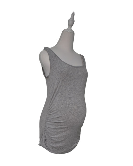 A Grey Sleeveless Tops from Seraphine in size S for maternity. (Front View)