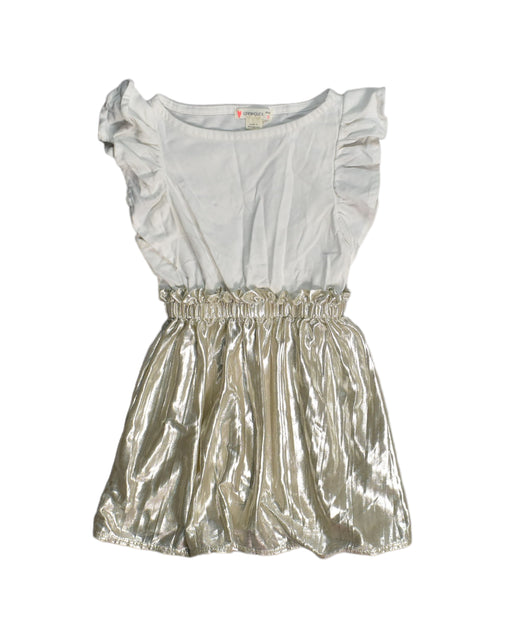 A White Sleeveless Dresses from Crewcuts in size 2T for girl. (Front View)