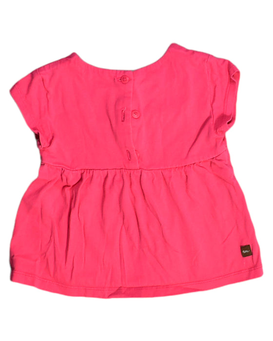 A Pink Short Sleeve Tops from Tea in size 18-24M for girl. (Back View)