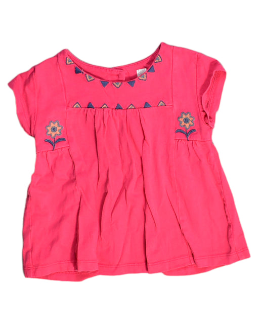 A Pink Short Sleeve Tops from Tea in size 18-24M for girl. (Front View)