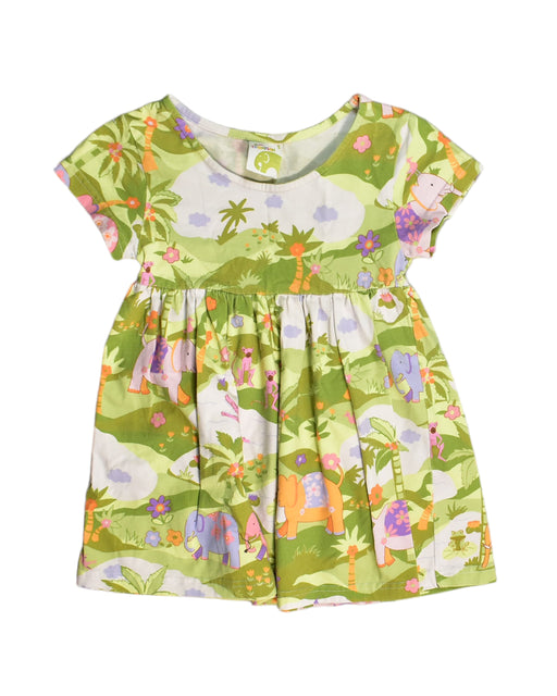 A Green Short Sleeve Dresses from Jim Thompson in size S for girl. (Front View)