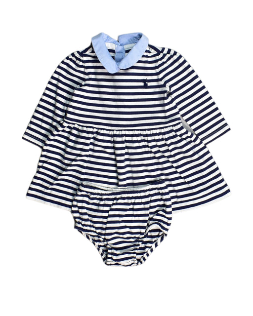 A Blue Dress Sets from Ralph Lauren in size 0-3M for girl. (Front View)