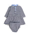 A Blue Dress Sets from Ralph Lauren in size 0-3M for girl. (Back View)