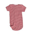A Red Bodysuits from Petit Bateau in size 3-6M for girl. (Back View)