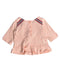 A Pink Long Sleeve Tops from Janie & Jack in size 6-12M for girl. (Back View)