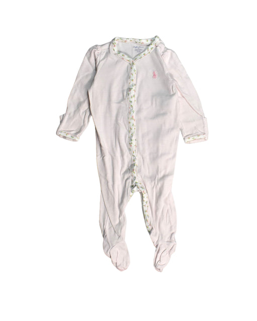 A Pink Onesies from Ralph Lauren in size 6-12M for girl. (Front View)