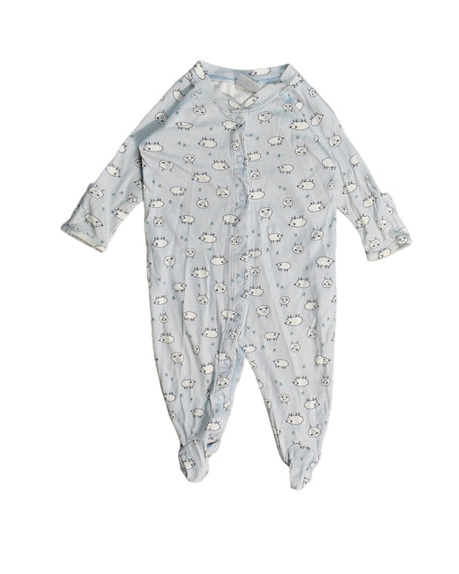 A Blue Onesies from Hanna Andersson in size 3-6M for boy. (Front View)