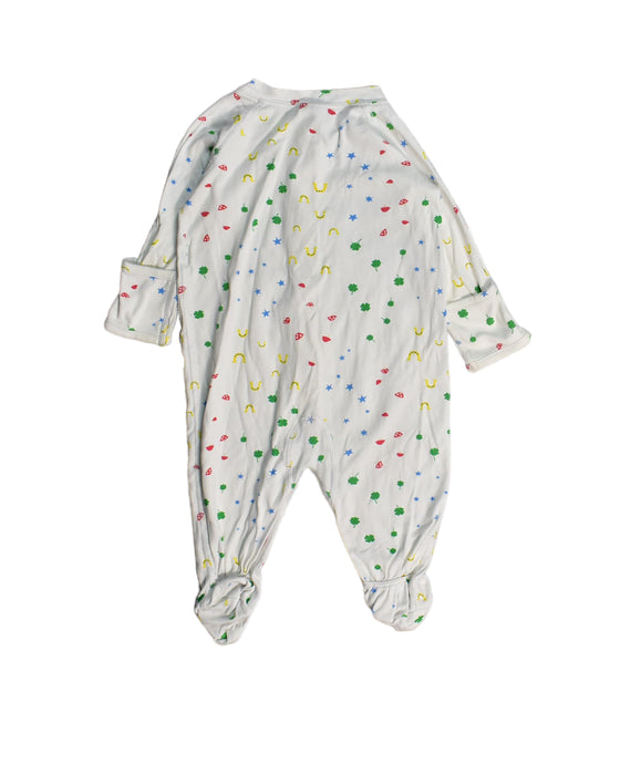 A White Onesies from Hanna Andersson in size 3-6M for neutral. (Back View)