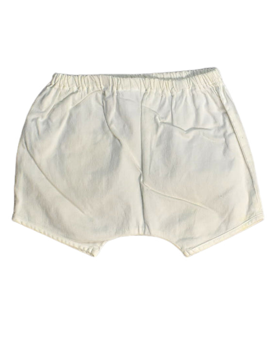 A White Shorts from Petit Bateau in size 0-3M for girl. (Back View)