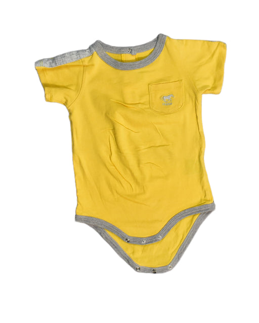 A Yellow Bodysuits from Fendi in size 6-12M for boy. (Front View)