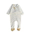 A White Onesies from Burberry in size 3-6M for boy. (Front View)