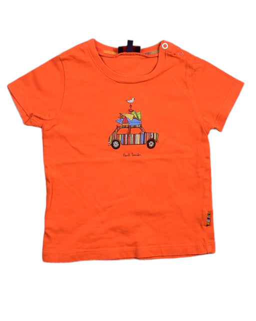 A Orange Short Sleeve Tops from Paul Smith in size 6-12M for girl. (Front View)