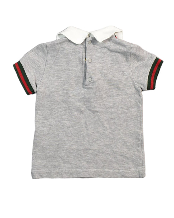 A Grey Short Sleeve Tops from Gucci in size 6-12M for boy. (Back View)