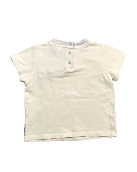 A White Short Sleeve Tops from Armani in size 6-12M for girl. (Back View)