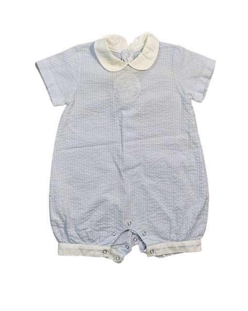 A Blue Rompers from Young Versace in size 0-3M for girl. (Front View)