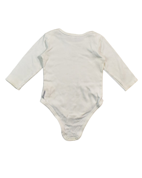 A White Bodysuits from Armani in size 6-12M for neutral. (Back View)
