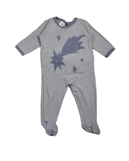 A Grey Jumpsuits from Petit Bateau in size 6-12M for boy. (Front View)
