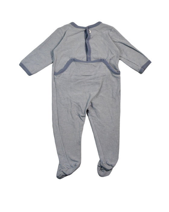 A Grey Jumpsuits from Petit Bateau in size 6-12M for boy. (Back View)