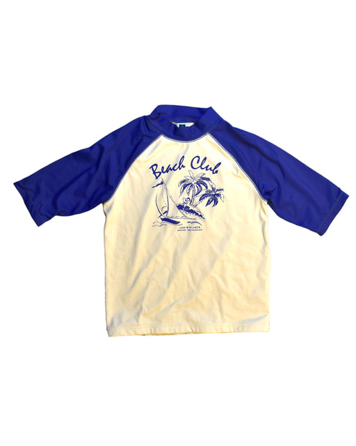 A Blue Rash Guards from Janie & Jack in size 5T for boy. (Front View)