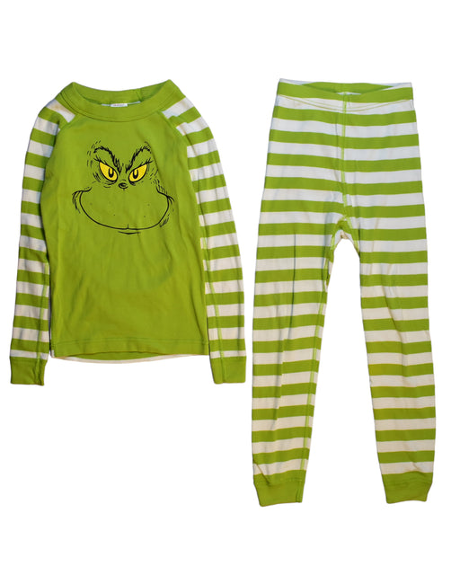 A Green Pyjama Sets from Hanna Andersson in size 7Y for boy. (Front View)