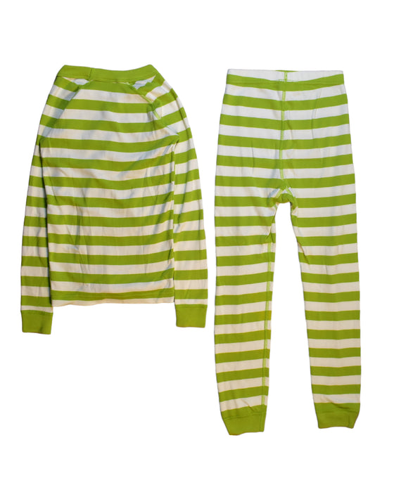 A Green Pyjama Sets from Hanna Andersson in size 7Y for boy. (Back View)