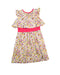 A Multicolour Sleeveless Dresses from Tea in size 5T for girl. (Back View)