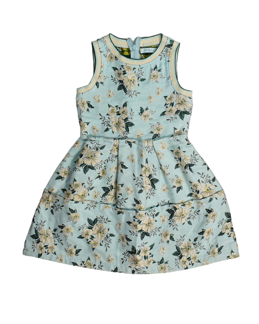 A Blue Sleeveless Dresses from Gingersnaps in size 8Y for girl. (Front View)