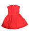 A Red Sleeveless Dresses from Chateau de Sable in size 4T for girl. (Back View)