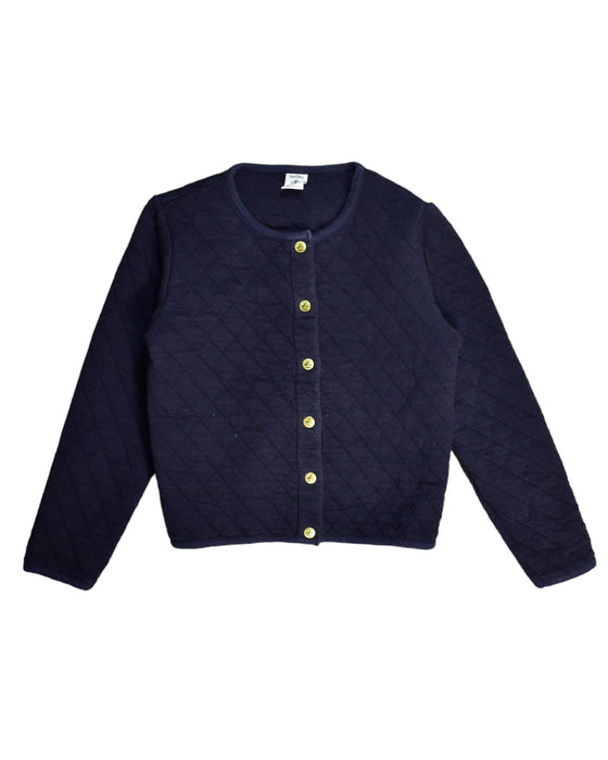 A Blue Cardigans from Petit Bateau in size 8Y for girl. (Front View)