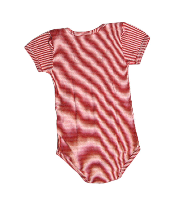 A Red Bodysuits from Petit Bateau in size 3T for neutral. (Back View)