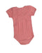 A Red Bodysuits from Petit Bateau in size 3T for neutral. (Back View)