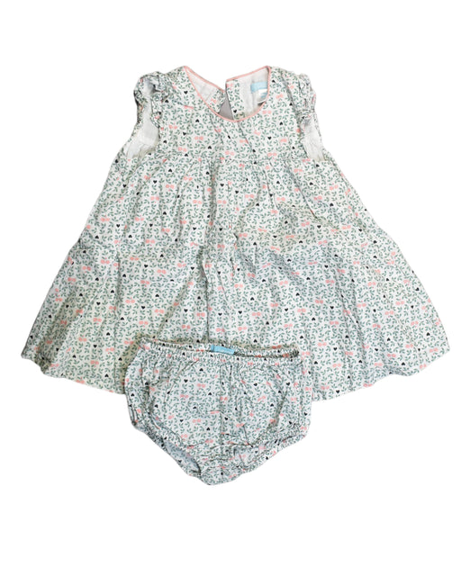 A White Dress Sets from Obaibi - Okaidi in size 18-24M for girl. (Front View)