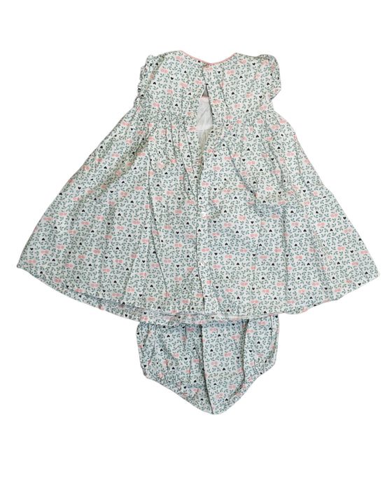 A White Dress Sets from Obaibi - Okaidi in size 18-24M for girl. (Back View)