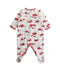 A White Onesies from Petit Bateau in size 3-6M for boy. (Back View)