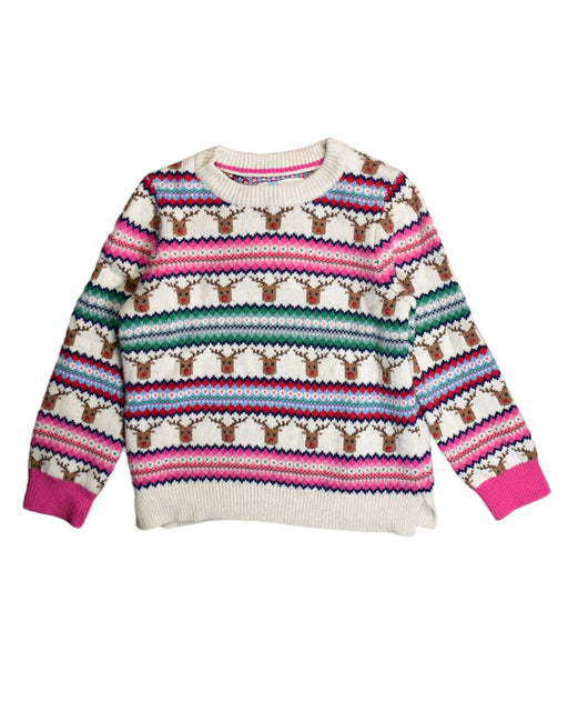 A White Knit Sweaters from Boden in size 5T for girl. (Front View)