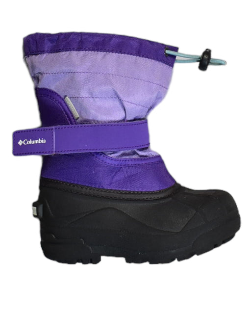 A Purple Winter Boots from Columbia in size 4T for neutral. (Front View)