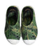 A Green Slip Ons from Skechers in size 3T for boy. (Back View)