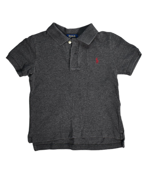 A Black Short Sleeve Polos from Polo Ralph Lauren in size 3T for boy. (Front View)
