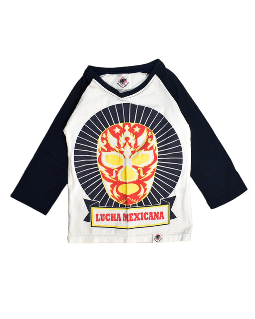 A White Long Sleeve Tops from Roses & Rhinos in size 6T for boy. (Front View)