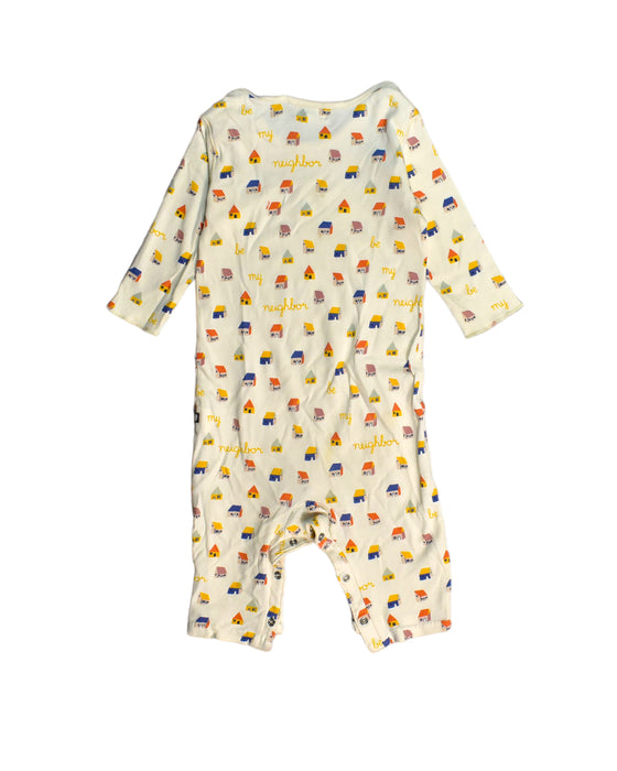 A Yellow Jumpsuits from Oeuf in size 12-18M for neutral. (Back View)