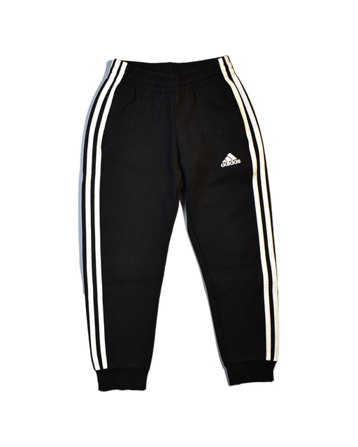A Black Sweatpants from Adidas in size 8Y for girl. (Front View)